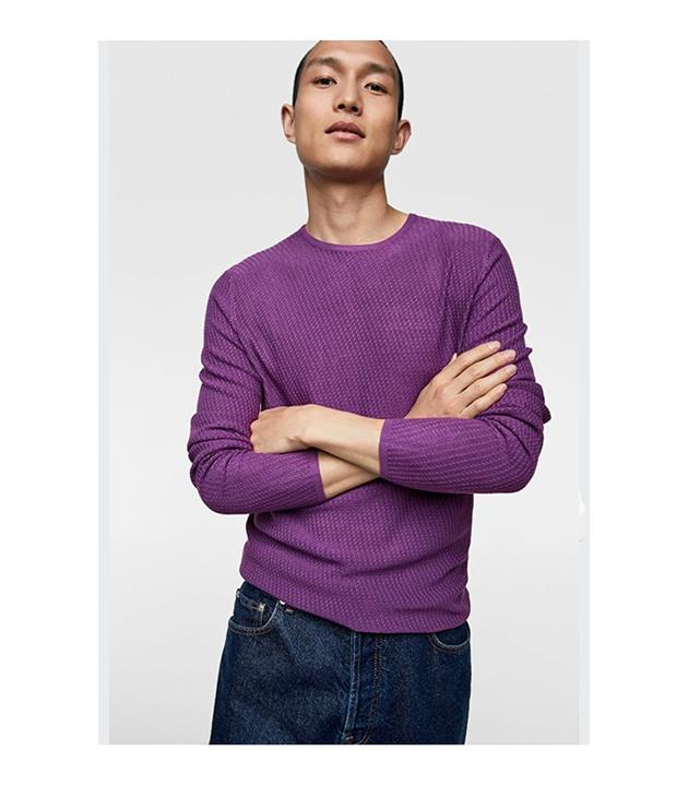 بافت بنفش مردانه زارا